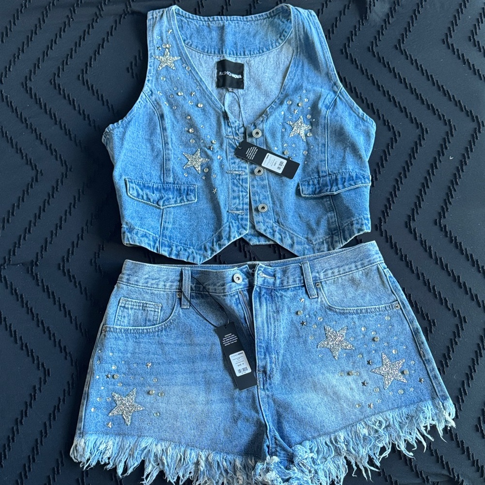Fashion Nova Blue Denim Apparel